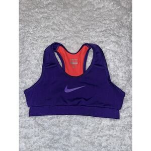Nike Pro girls sz. M purple w/pink classic racerback bra. Great shape